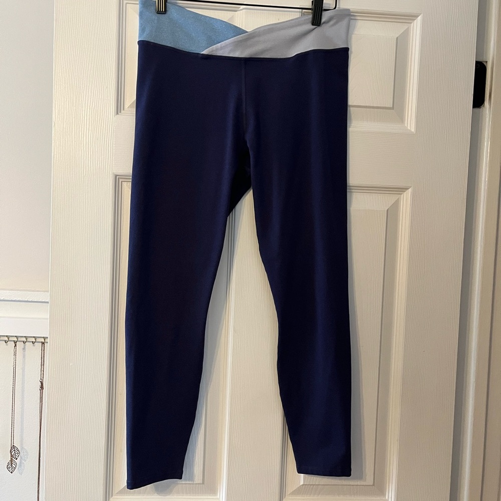 Women’s Navy and Light Blue Fabletics Leggings